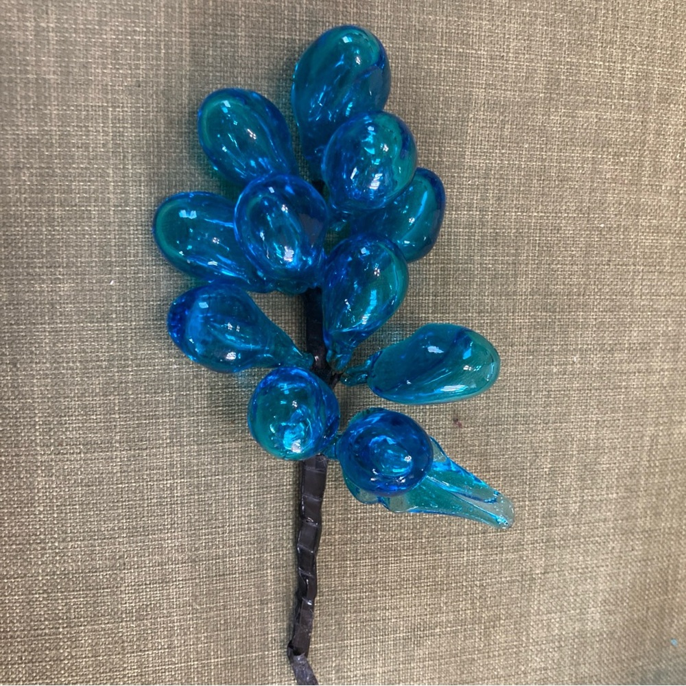 Mid century modern mcm blown glass grapes.
